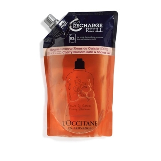 LOCCITANE CHERRY BLOSSOM BATH  SHOWER GEL REFILL 500ML